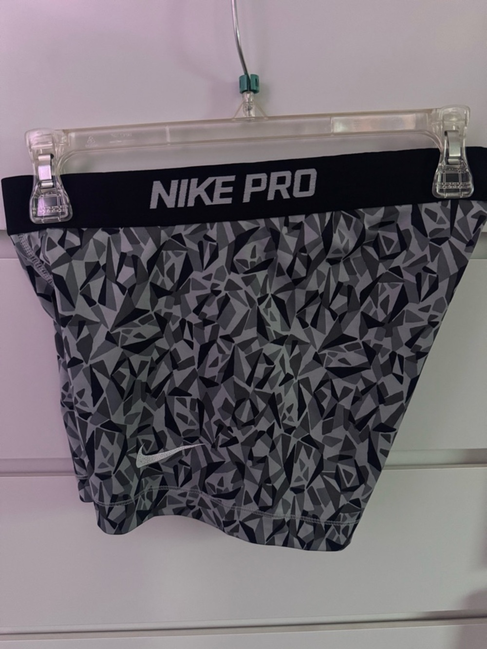 Nike Pro Light Gray Athletic Shorts
